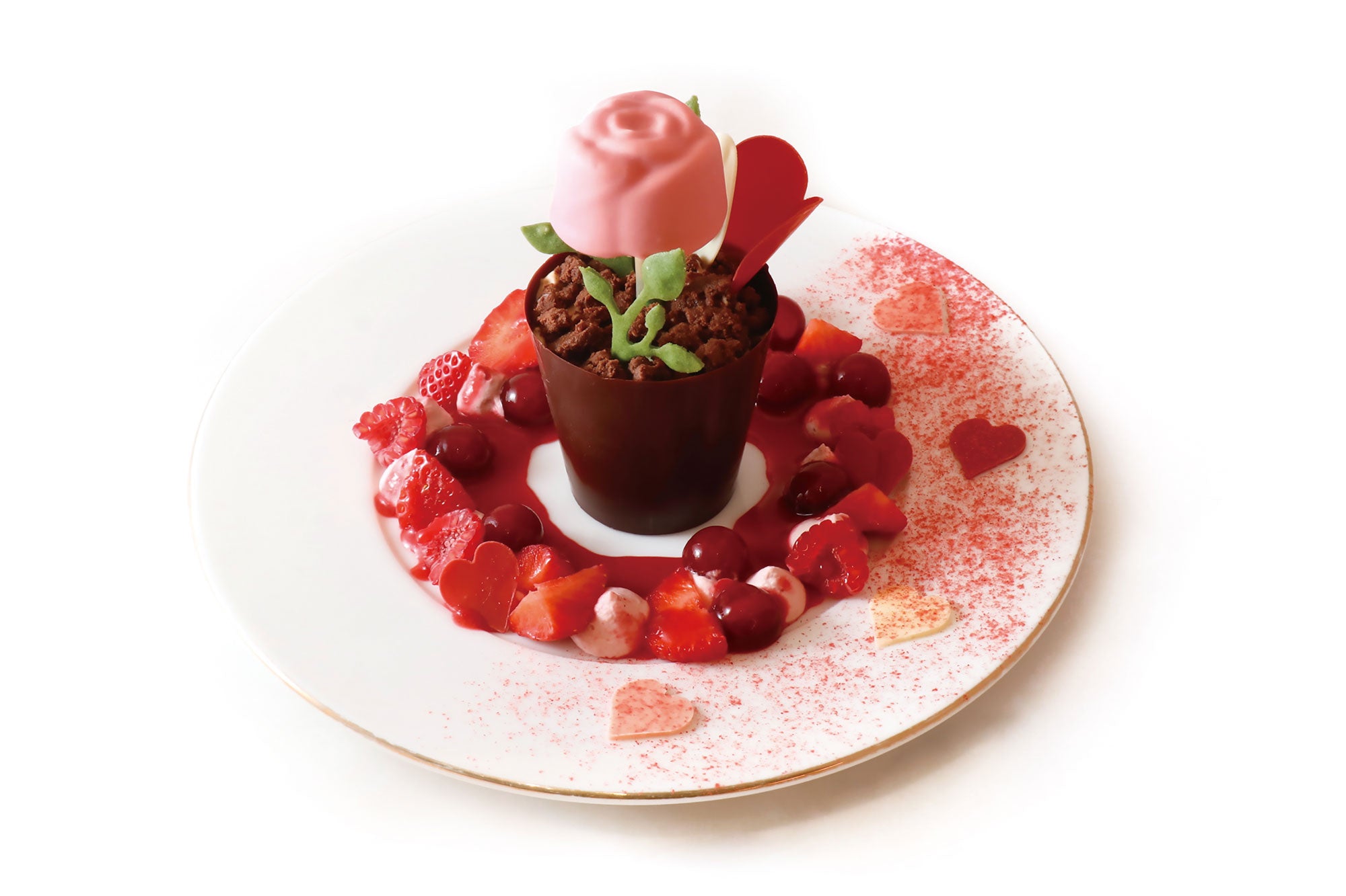 バレンタイン期間におすすめの華やかな新メニューが自由が丘のカフェ ベルアメールに登場!