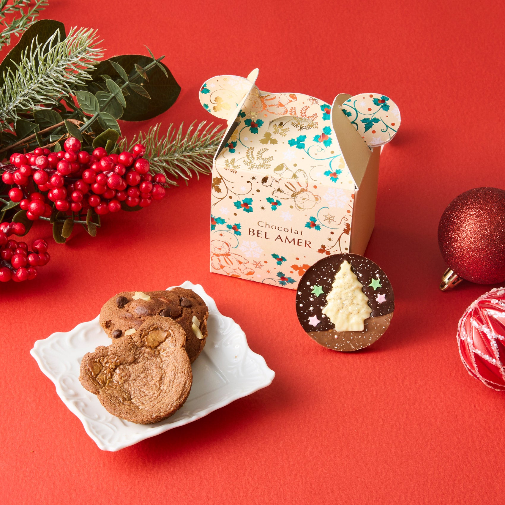 ベアプチギフト 3個入 クリスマス チョコレート くま 焼き菓子 ギフト