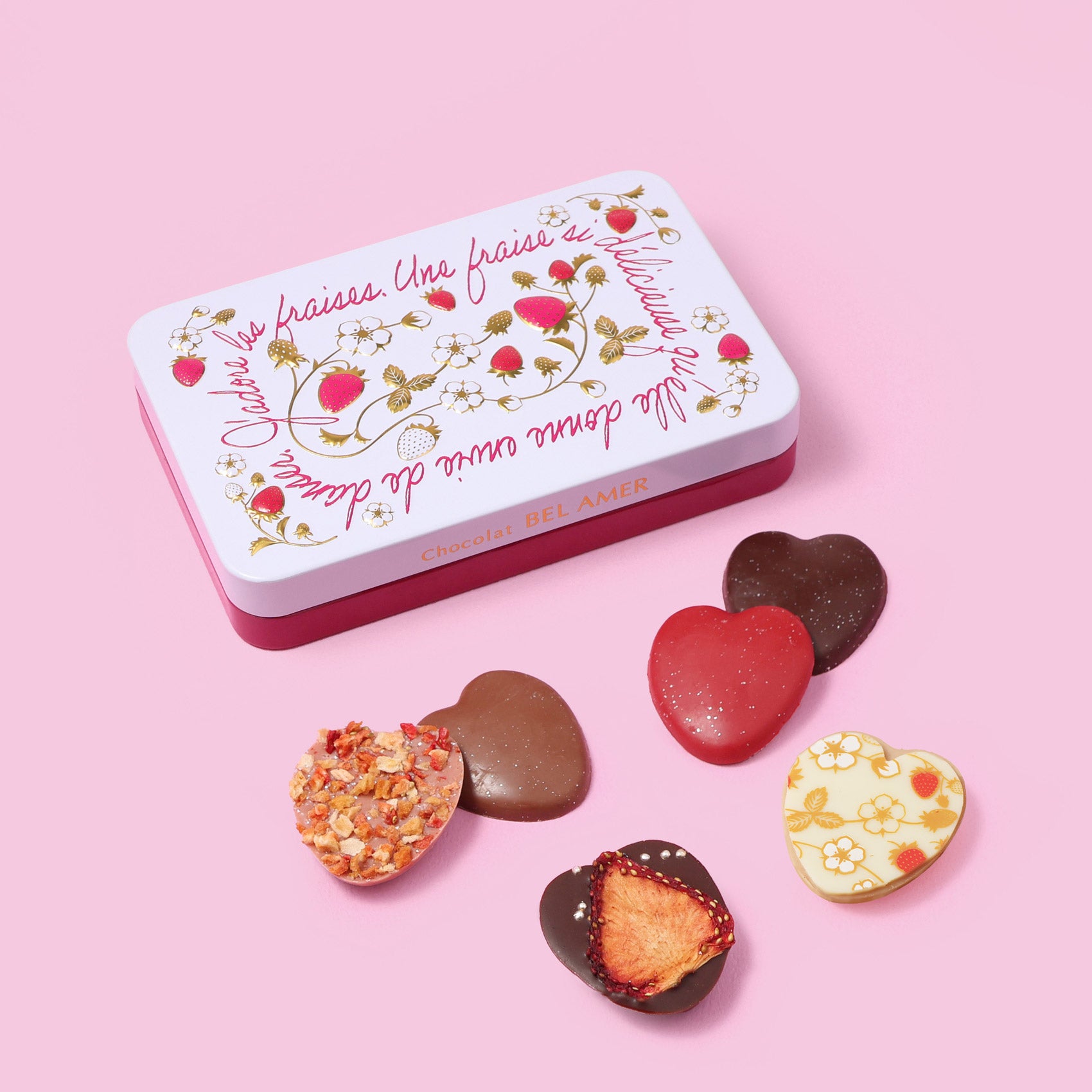 苺のミニマンディアン 6枚入 チョコレート バレンタイン ストロベリー