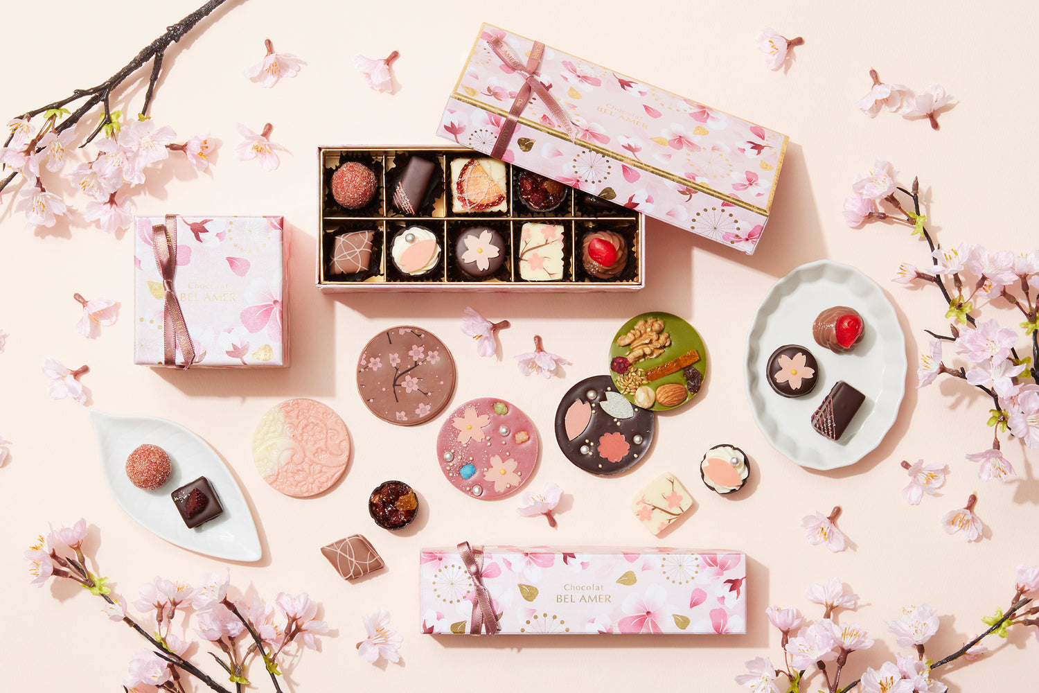春をはこぶ、桜コレクションやパレショコラをクッキーで表現した限定焼菓子がショコラ専門店「ベルアメール」より登場！
