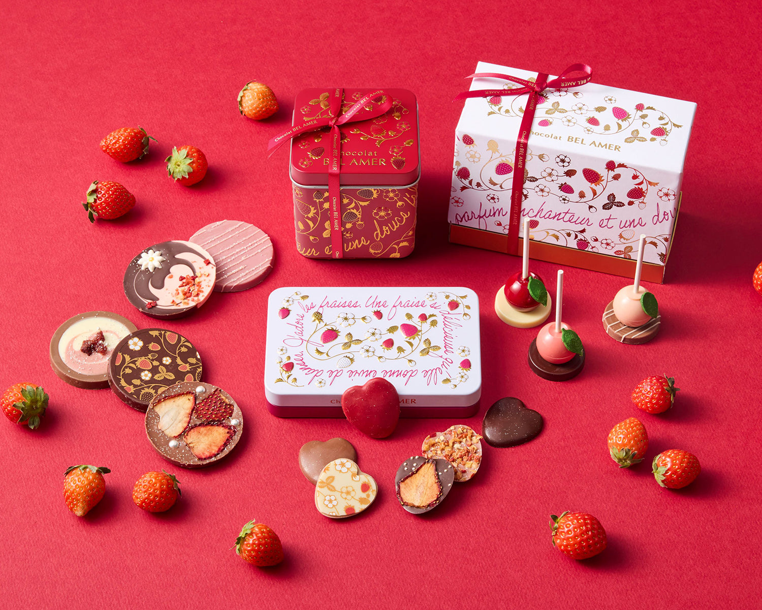 苺の華やぎとスイーツショコラが織りなす味わい。ベルアメール2026バレンタインコレクションが1月16日より店頭販売開始