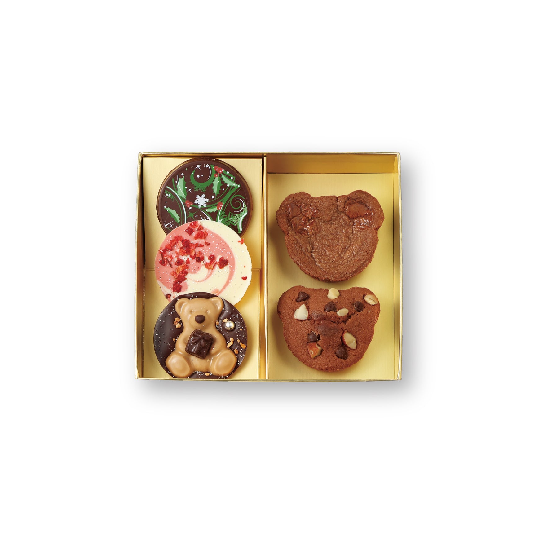 ベアアソート 5個入 クリスマス チョコレート くま 焼き菓子 ギフト