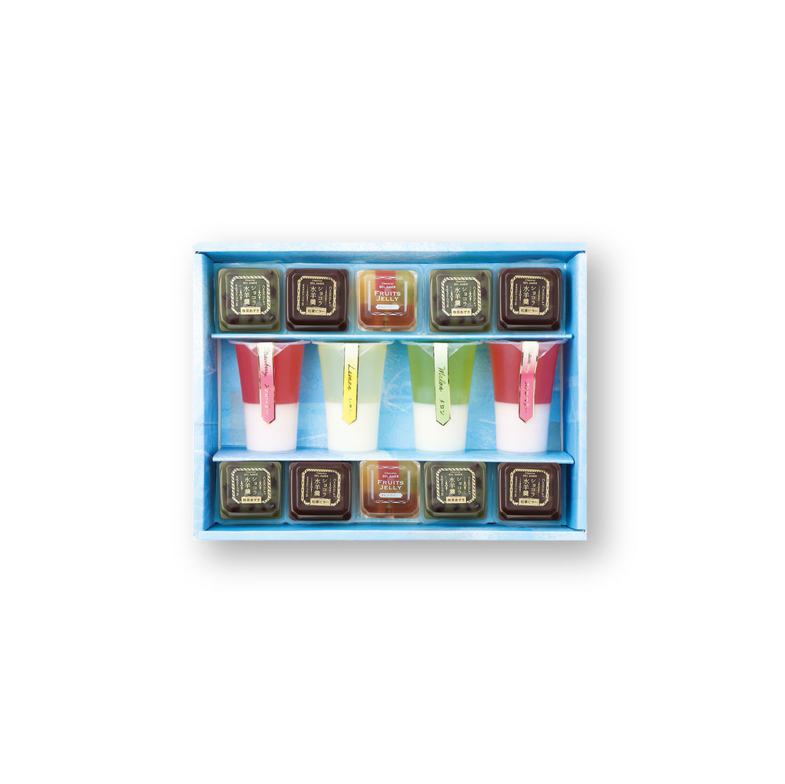 フルーツフロート&amp;ショコラ水羊羹 14個