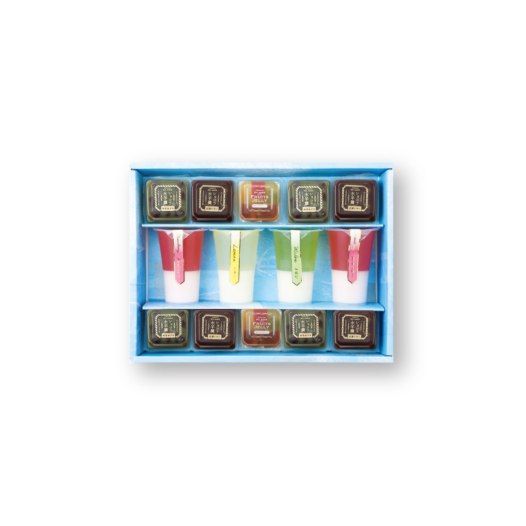 フルーツフロート&amp;ショコラ水羊羹 14個